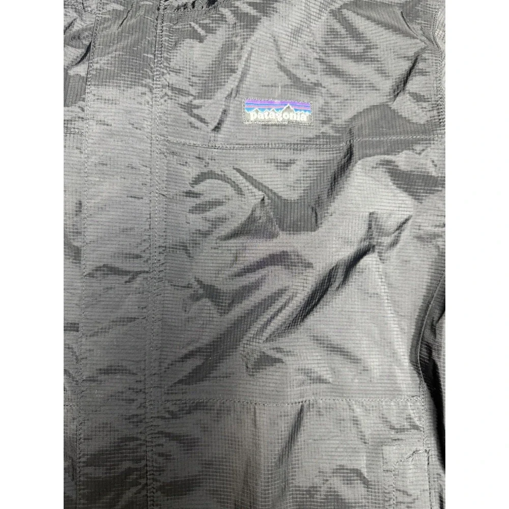 Patagonia Men's Size Small Torrentshell H2NO Black Hooded Rain Jacket Branded